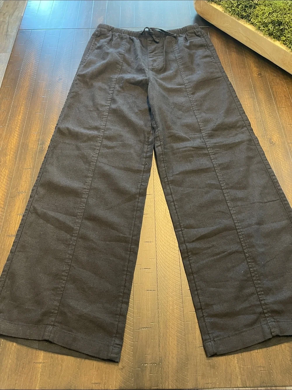 Old Navy Girls linen blend pants with Drawstring Bundle